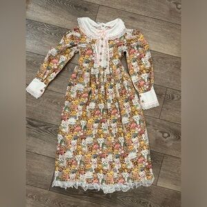 Vintage Bear G children’s dress doll costume frill lace hand made